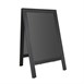Panneau de trottoir avec cadre en bois noir Olympia 700x1200mm