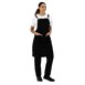 Tablier bavette en mélange de lin Southside noir