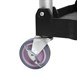 Petit chariot pliant en polypropylène Vogue 3 niveaux noir