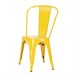 Chaises bistro en acier Bolero jaunes (lot de 4)
