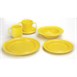 Assiettes bord surélevé Heritage Olympia jaunes 253mm (lot de 4)