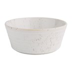 Bols plats ronds mouchetés blancs Olympia Cavolo 143mm (lot de 6)