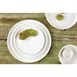 Bols plats ronds mouchetés blancs Olympia Cavolo 143mm (lot de 6)