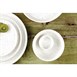 Bols plats ronds mouchetés blancs Olympia Cavolo 143mm (lot de 6)