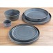 Bols plats ronds anthracite Olympia Cavolo 143mm (lot de 6)