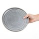 Assiettes plates rondes Olympia Cavolo anthracite 220mm (lot de 4)