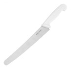 Couteau à pâtisserie denté Hygiplas blanc 250mm