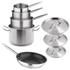 Batterie de cuisine induction en inox 5 pièces Vogue Cook Like A Pro 