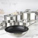 Batterie de cuisine induction en inox 5 pièces Vogue Cook Like A Pro 