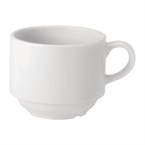 Tasses empilables Utopia Pure White 200 ml (lot de 24)