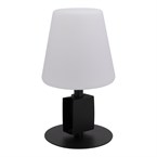 Lampe de table noire LED sans fil Securit Michelle avec 3 étiquettes ardoises amovibles 