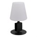 Lampe de table noire LED sans fil Securit Michelle avec 3 étiquettes ardoises amovibles 