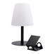 Lampe de table noire LED sans fil Securit Michelle avec 3 étiquettes ardoises amovibles 