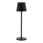 Lampe de table LED sans fil noire à intensité variable Securit Feline avec câble de chargement magnétique