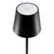 Lampe de table LED sans fil noire à intensité variable Securit Feline avec câble de chargement magnétique