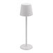 Lampe de table LED sans fil blanche à intensité variable Securit Feline avec câble de chargement magnétique