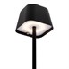 Lampe de table LED sans fil noire à intensité variable Securit Georgina avec câble de chargement magnétique