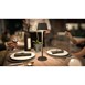Lampe de table LED sans fil noire à intensité variable Securit Georgina avec câble de chargement magnétique