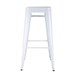 Tabourets hauts Bolero Bistro en acier galvanisé blanc (lot de 4)