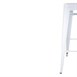Tabourets hauts Bolero Bistro en acier galvanisé blanc (lot de 4)