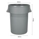 Poubelle ronde usage intensif Jantex 160L