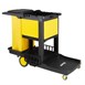 Chariot de nettoyage avec armoire verrouillable Jantex noir 