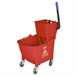 Seau essoreur avec pédale de vidange Jantex 30L rouge