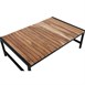 Table basse en acier et acacia Bolero 1 200x800mm
