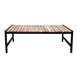 Table basse en acier et acacia Bolero 1 200x800mm