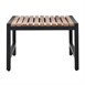 Tabourets de bar bas en acier et acacia Bolero (lot de 4)