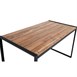 Table de bar industrielle en acier et acacia Bolero 1800x900mm