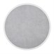 Plateau de table extérieur rond en verre trempé Bolero effet pierre gris clair bord blanc 580 mm