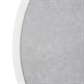 Plateau de table extérieur rond en verre trempé Bolero effet pierre gris clair bord blanc 580 mm