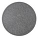 Plateau de table extérieur rond en verre trempé Bolero noir brossé bord gris 580mm