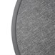 Plateau de table extérieur rond en verre trempé Bolero noir brossé bord gris 580mm