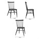 Chaises en aluminium Bolero Windsor noires (lot de 4)