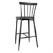 Tabourets hauts en aluminium Bolero Windsor noirs (lot de 2)