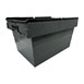 Caisse de transport/stockage en plastique Vogue avec couvercle attaché 600x400x320mm