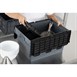 Caisse de transport/stockage en plastique Vogue avec couvercle attaché 600x400x320mm