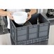 Caisse de transport/stockage pliante en plastique Vogue 594x396x353mm