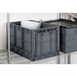 Caisse de transport/stockage pliante en plastique Vogue 594x396x353mm