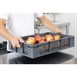 Caisse de rangement en plastique perforé Vogue 600x400x120mm