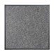 Plateau de table extérieur carré en verre trempé Bolero noir brossé bord gris 700 mm