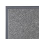Plateau de table extérieur carré en verre trempé Bolero noir brossé bord gris 700 mm