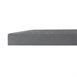 Plateau de table extérieur carré en verre trempé Bolero noir brossé bord gris 700 mm
