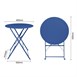 Table de terrasse ronde Bolero Perth bleu marine foncé
