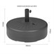 Pied de parasol en plastique noir Bolero 40L