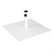 Pied de parasol plat en métal Bolero blanc 18kg