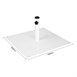 Pied de parasol plat en métal Bolero blanc 18kg