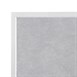 Plateau de table extérieur carré en verre trempé Bolero effet pierre gris clair bord blanc 700 mm